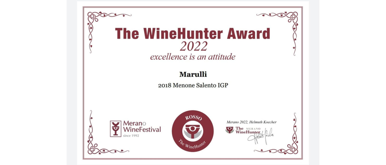 THE WINE HUNTER AWARD